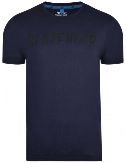 Slazenger Jonathan T-shirt Midnight - T-shirts - Grote Maten T-shirts Heren