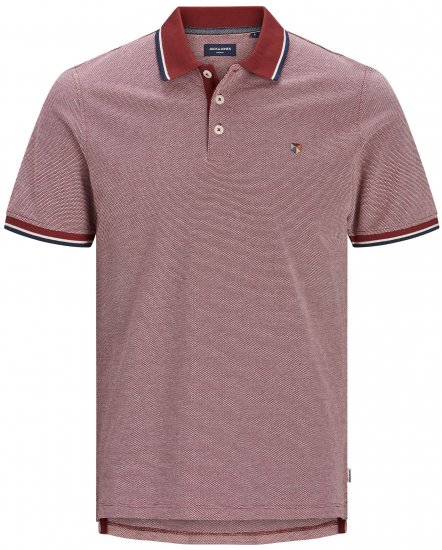 Jack & Jones JPRBLUWIN Polo Red Dahlia - Polo shirts - Grote Maten Poloshirts Heren