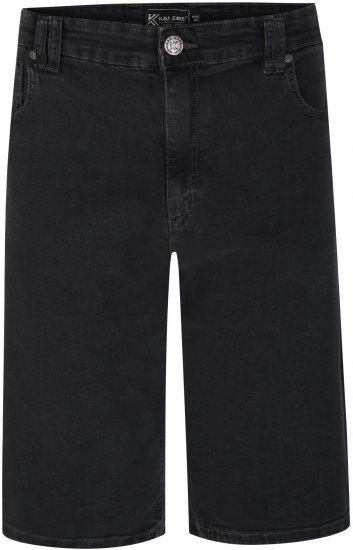 Kam Jeans 101 Stretch Jean Shorts Charcoal - Shorts - Grote Maten Korte Broeken Heren