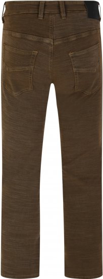 Kam Jeans 264 Slub Weave 5 Pocket Stretch Pants Brown - Jeans & broeken - Jeans & Broeken Grote Maten Heren