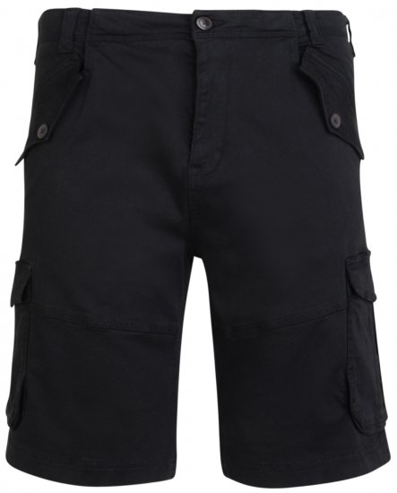 Kam Jeans 320 Cargoshorts Black - Shorts - Grote Maten Korte Broeken Heren