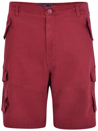 Kam Jeans 320 Cargoshorts Burgundy - Shorts - Grote Maten Korte Broeken Heren