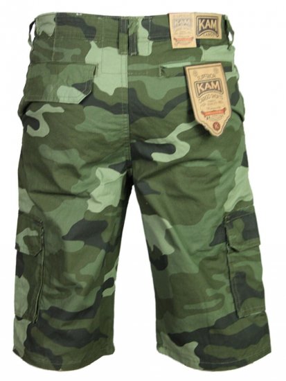Kam Jeans 330 Cargoshorts Camo - Shorts - Grote Maten Korte Broeken Heren