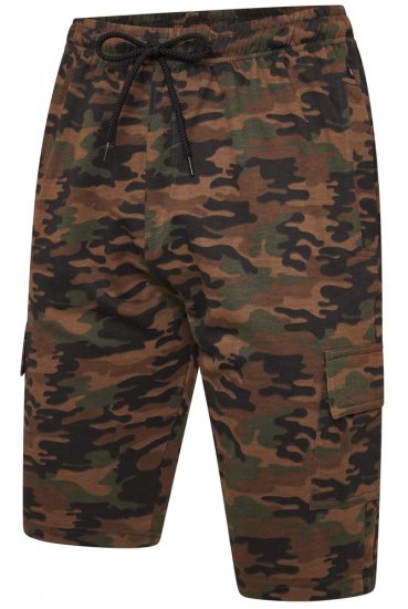 Kam Jeans 3306 Cargo Camo Lounge Shorts Khaki - Joggingbroeken & shorts - Joggingbroeken & Shorts Heren Grote Maten