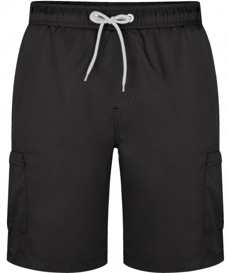 Kam Jeans 334 Cargo Swim Shorts Black - Ondergoed & zwem - Grote Maten Ondergoed Heren