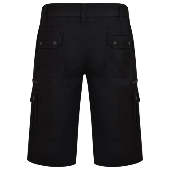 Kam Jeans 343 Cargoshorts Black - Shorts - Grote Maten Korte Broeken Heren