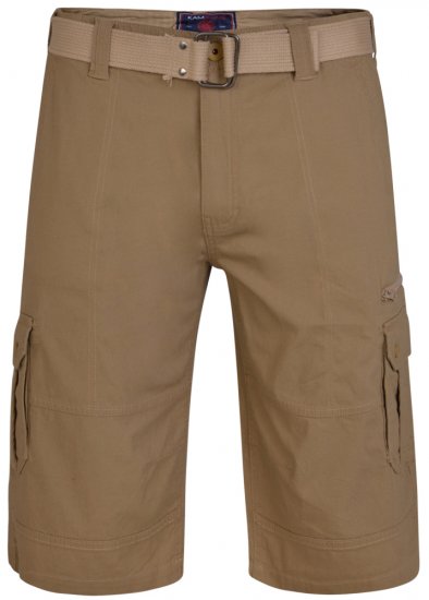 Kam Jeans 343 Cargoshorts Sand - Shorts - Grote Maten Korte Broeken Heren
