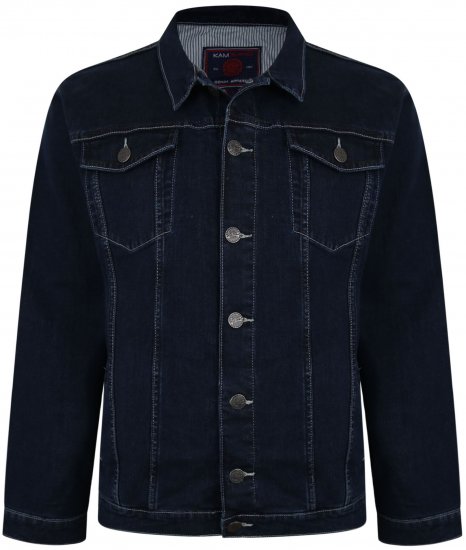 Kam Jeans 405 Western Denim Jacket Indigo - Jassen - Grote Maten Herenjassen