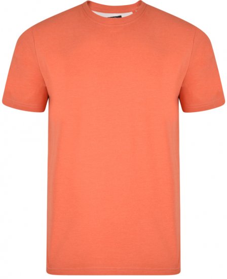 Kam Jeans T-shirt Coral - T-shirts - Grote Maten T-shirts Heren