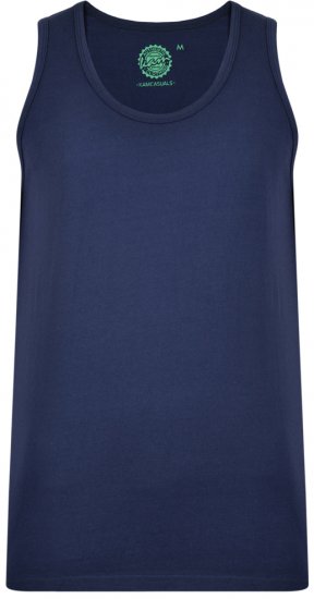 Kam Jeans 500 Tank Top Navy - T-shirts - Grote Maten T-shirts Heren