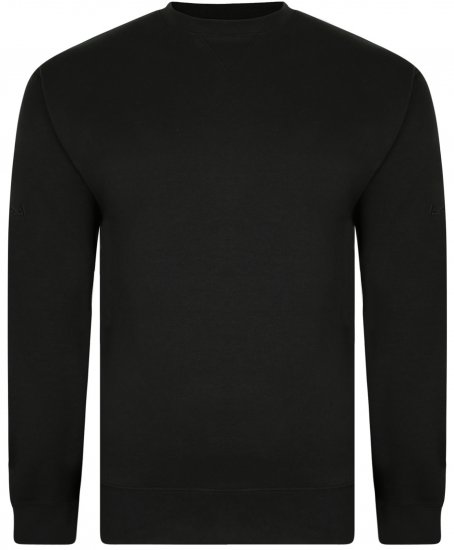 Kam Jeans Sweatshirt Black - Sweaters & hoodies - Sweaters & Hoodies Grote Maten Heren