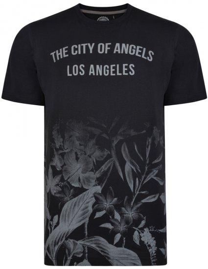 Kam Jeans 5255 T-shirt Black - T-shirts - Grote Maten T-shirts Heren