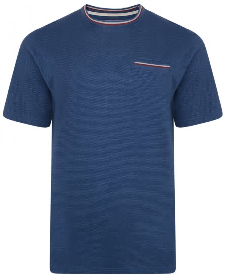 Kam Jeans 5285 T-shirt Denim - T-shirts - Grote Maten T-shirts Heren