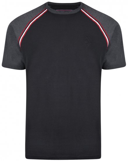 Kam Jeans 5287 T-shirt Black - T-shirts - Grote Maten T-shirts Heren