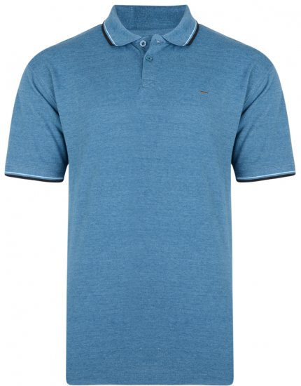 Kam Jeans 5289 Polo Denim - Polo shirts - Grote Maten Poloshirts Heren