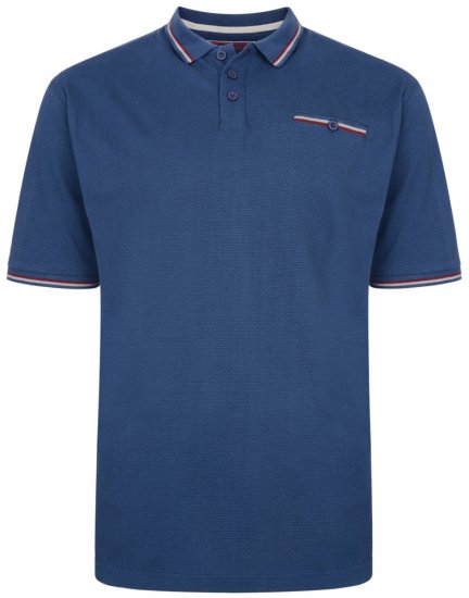 Kam Jeans 5291 Polo Denim - Polo shirts - Grote Maten Poloshirts Heren