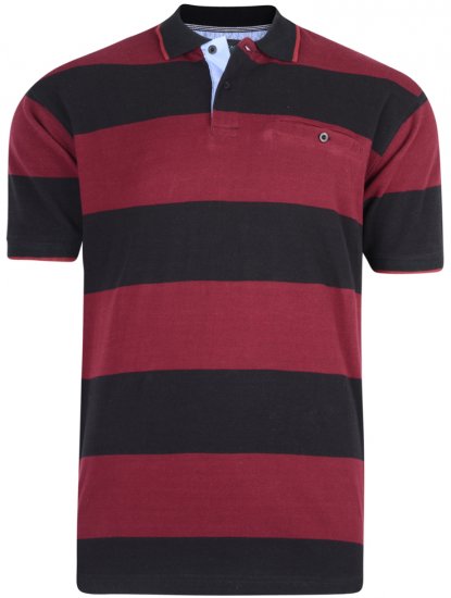 Kam Jeans 5292 Polo Burgundy - Polo shirts - Grote Maten Poloshirts Heren