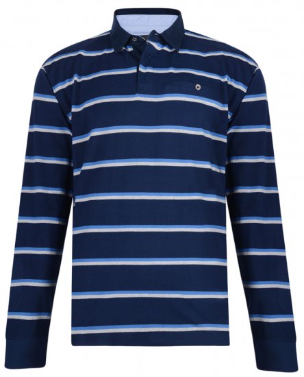 Kam Jeans 5297 Polo Navy - Polo shirts - Grote Maten Poloshirts Heren