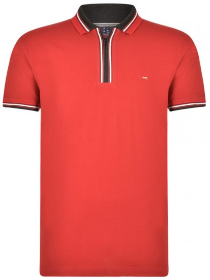 Kam Jeans 5409 Polo Burgundy - Polo shirts - Grote Maten Poloshirts Heren