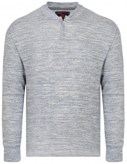 Kam Jeans 5424 Button collar Sweatshirt - Sweaters & hoodies - Sweaters & Hoodies Grote Maten Heren