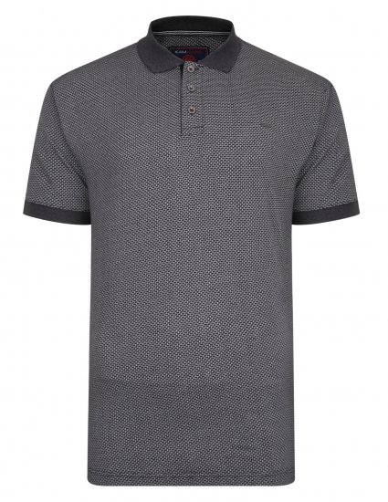 Kam Jeans Casual Look Polo Charcoal - Polo shirts - Grote Maten Poloshirts Heren