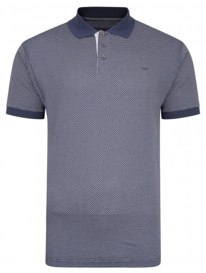 Kam Jeans Casual Look Polo Insignia Blue - Polo shirts - Grote Maten Poloshirts Heren