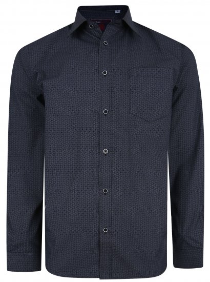 Kam Jeans 6209 LS Smart Pattern Print Shirt - Hemden - Overhemden Grote Maten Heren