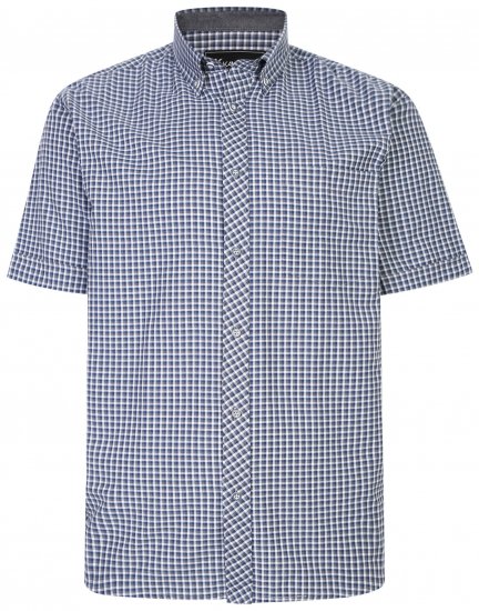 Kam Jeans 6219 Short sleeve Shirt Charcoal - Hemden - Overhemden Grote Maten Heren