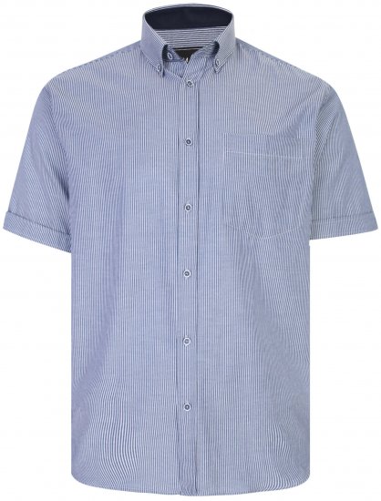 Kam Jeans 6224 Short sleeve Shirt Navy - Hemden - Overhemden Grote Maten Heren