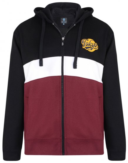 Kam Jeans 7002 Hoodie Burgundy - Sweaters & hoodies - Sweaters & Hoodies Grote Maten Heren