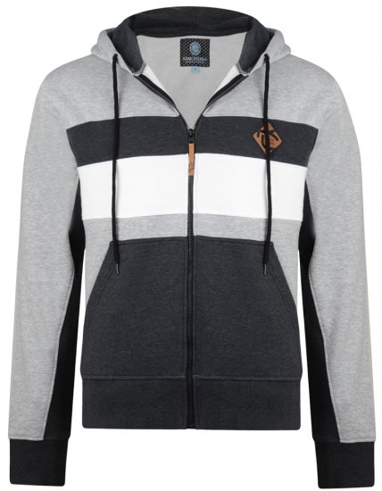 Kam Jeans 701 Cut and Sew Hoodie Grey - Sweaters & hoodies - Sweaters & Hoodies Grote Maten Heren