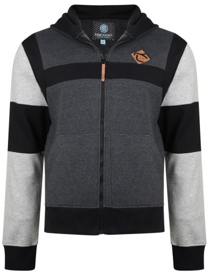 Kam Jeans 702 Cut and Sew Hoodie Charcoal - Sweaters & hoodies - Sweaters & Hoodies Grote Maten Heren