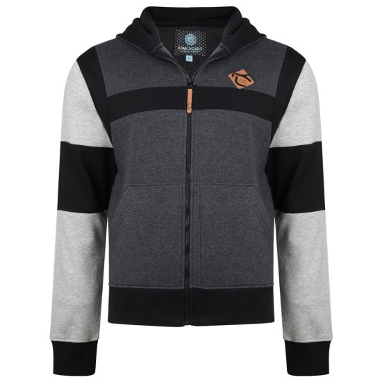 Kam Jeans 702 Cut and Sew Hoodie Charcoal - Sweaters & hoodies - Sweaters & Hoodies Grote Maten Heren