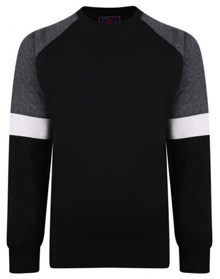 Kam Jeans 7031 Crew Neck Sweater Black - Sweaters & hoodies - Sweaters & Hoodies Grote Maten Heren