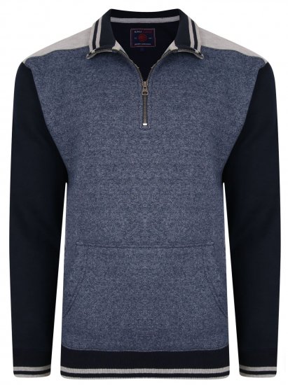 Kam Jeans 7032 Casual Sweater Navy - Sweaters & hoodies - Sweaters & Hoodies Grote Maten Heren