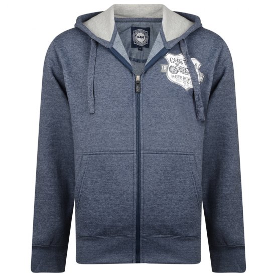 Kam Jeans 704 Customs Hoodie Denim - Sweaters & hoodies - Sweaters & Hoodies Grote Maten Heren