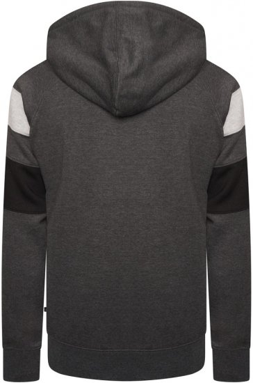 Kam Jeans 7068 Cut & Sew Over Head Hoody Charcoal - Sweaters & hoodies - Sweaters & Hoodies Grote Maten Heren