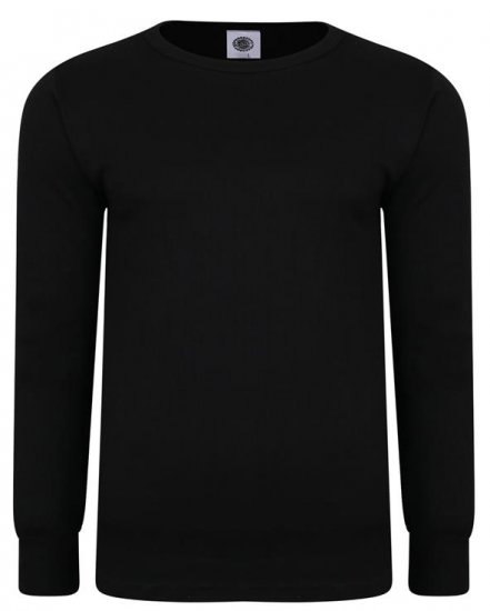 Kam Jeans 832 LS Thermal T-Shirt Black - Ondergoed & zwem - Grote Maten Ondergoed Heren
