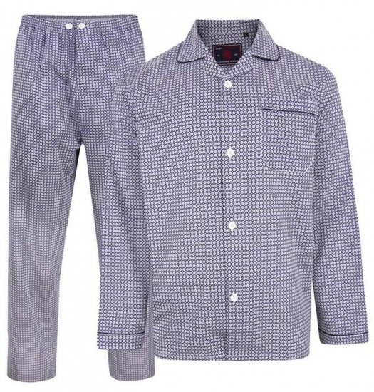 Kam Jeans 879 Dobby Print Pyjama Set - Ondergoed & zwem - Grote Maten Ondergoed Heren