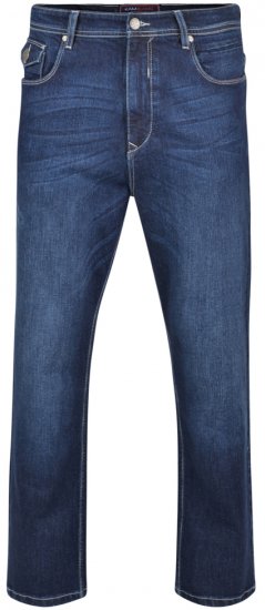 Kam Jeans Alonso Blue Mid Used - Jeans & Broeken - Jeans & Broeken Grote Maten Heren