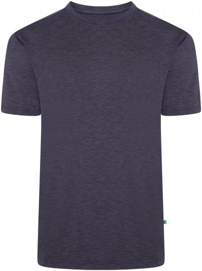 Kam Jeans AP001 XT Active Performance Marl Tee Indigo - T-shirts - Grote Maten T-shirts Heren