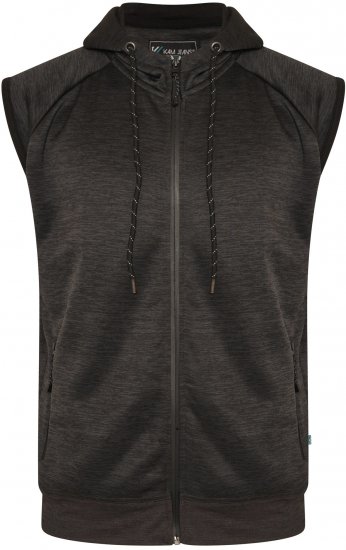 Kam Jeans AP007 Active Performance Sleeveless Hoody Charcoal - Sweaters & hoodies - Sweaters & Hoodies Grote Maten Heren