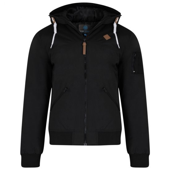 Kam Jeans KV76 Bomber Jacket Black - Jassen - Grote Maten Herenjassen