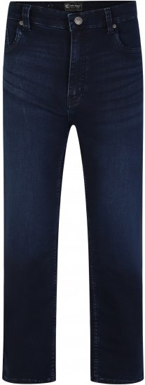 Kam Jeans Nunez Knitted Denim Stretch Fashion Jeans Dark Blue - Jeans & broeken - Jeans & Broeken Grote Maten Heren