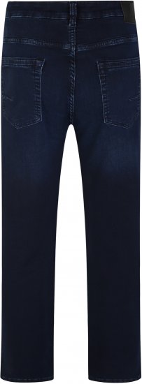 Kam Jeans Nunez Knitted Denim Stretch Fashion Jeans Dark Blue - Jeans & broeken - Jeans & Broeken Grote Maten Heren