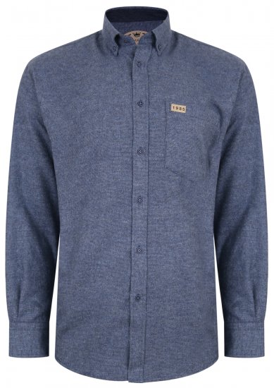 Kam Jeans P683 Two Tone Flannel Weave Shirt - Hemden - Overhemden Grote Maten Heren