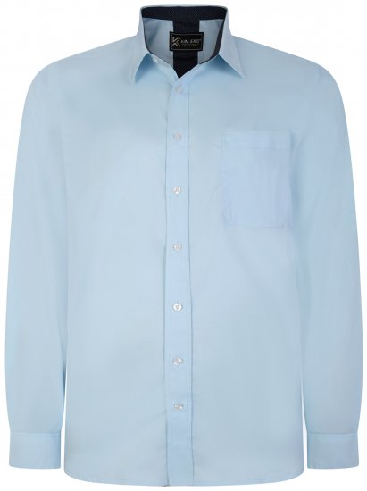 Kam Jeans P684 Premium Stretch Shirt Blue - Hemden - Overhemden Grote Maten Heren