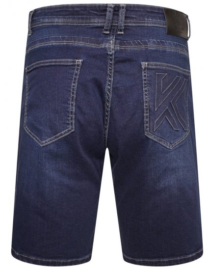 Kam Jeans Vigo2 Jeans Shorts Dark Used - Shorts - Grote Maten Korte Broeken Heren