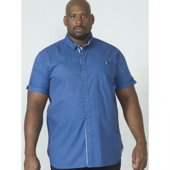 D555 Bobby Short Sleeve Shirt - Hemden - Overhemden Grote Maten Heren