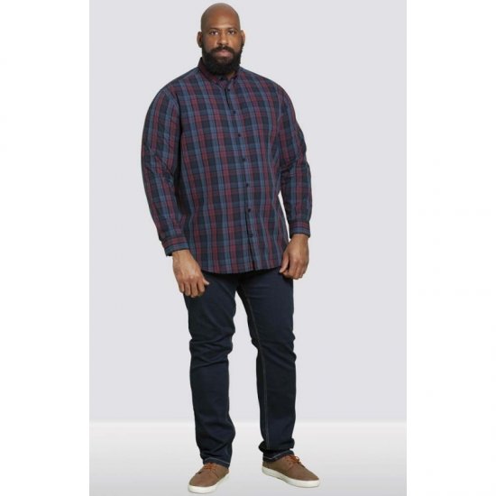 D555 Enderby Long Sleeve Shirt - Hemden - Overhemden Grote Maten Heren